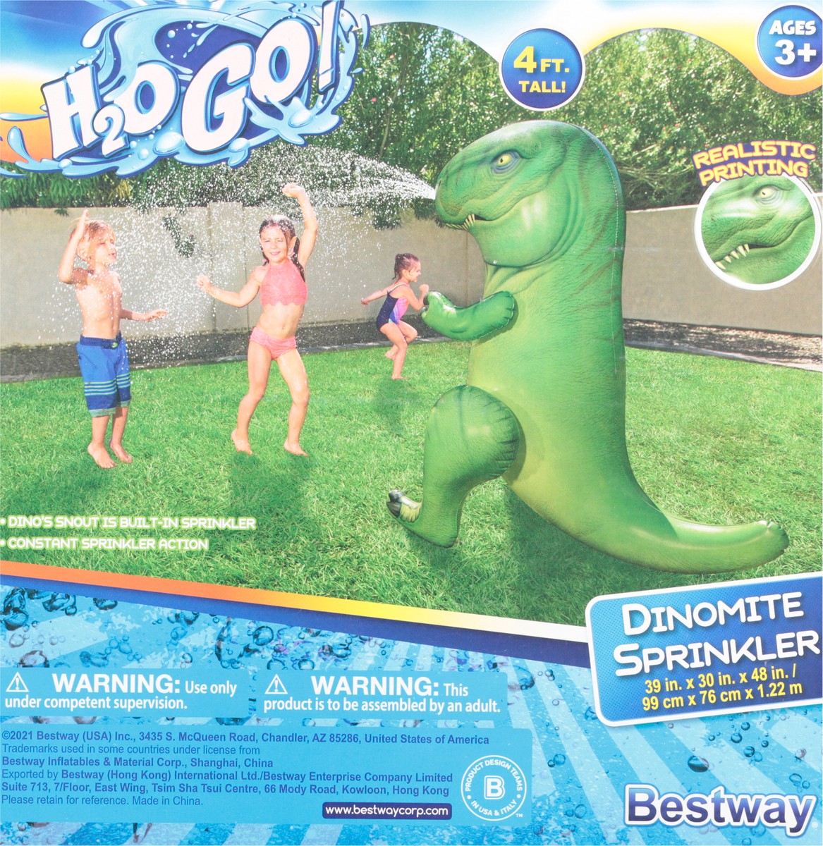slide 5 of 9, H2O GO! 4 Feet Dinomite Sprinkler 1 ea, 1 ea
