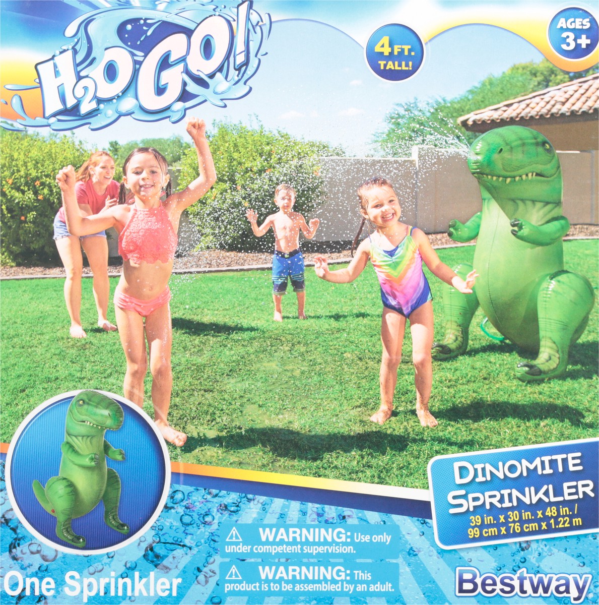 slide 6 of 9, H2O GO! 4 Feet Dinomite Sprinkler 1 ea, 1 ea