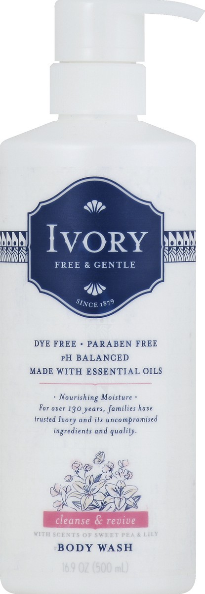 slide 1 of 3, Ivory Body Wash 16.9 oz, 16.9 fl oz