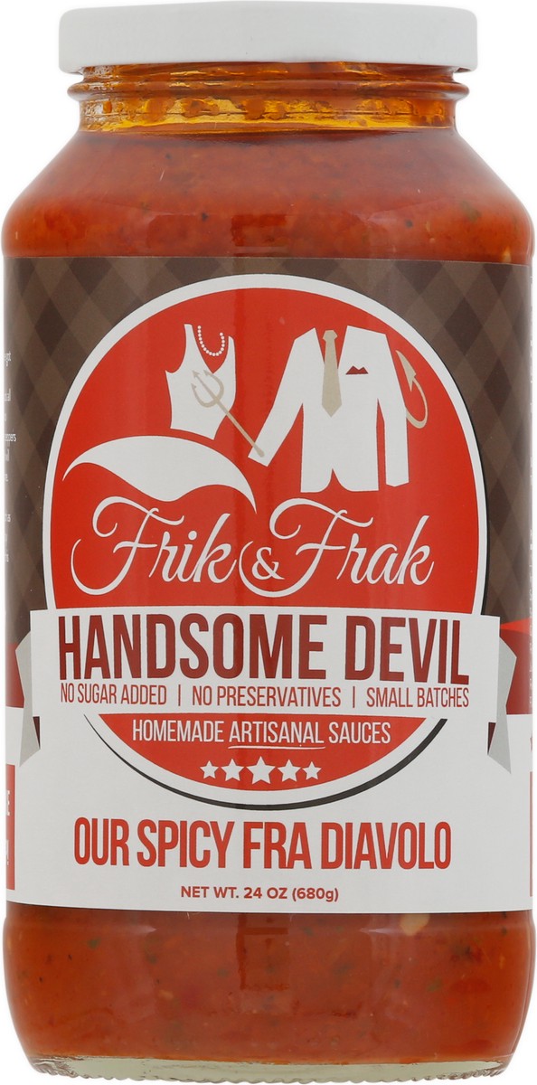 slide 6 of 9, Frik & Frak Handsome Devil Fra Diavolo Spicy Sauce 24 oz, 24 oz