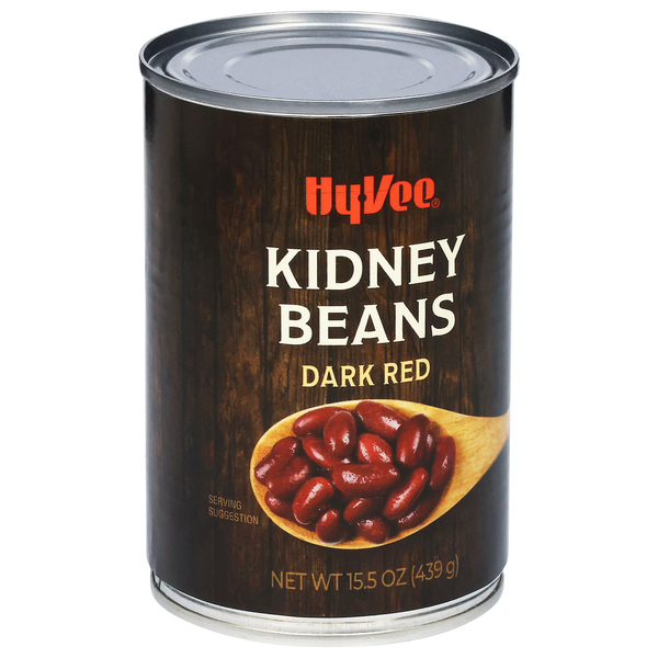 slide 1 of 1, Hy-vee Dark Red Kidney Beans, 15.5 oz