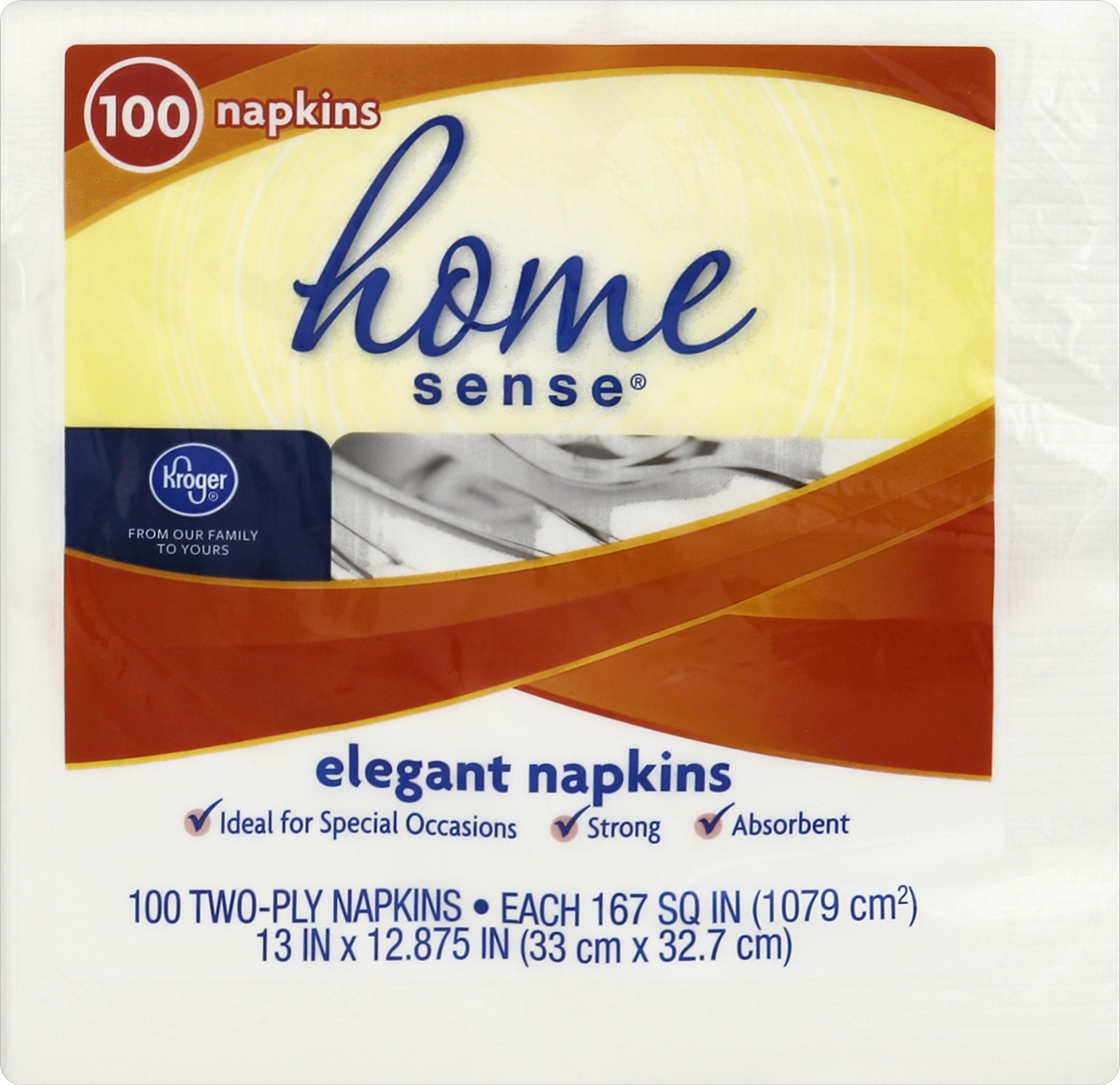 slide 1 of 5, Kroger Nice & Elegant Lunch Napkin, 100 ct