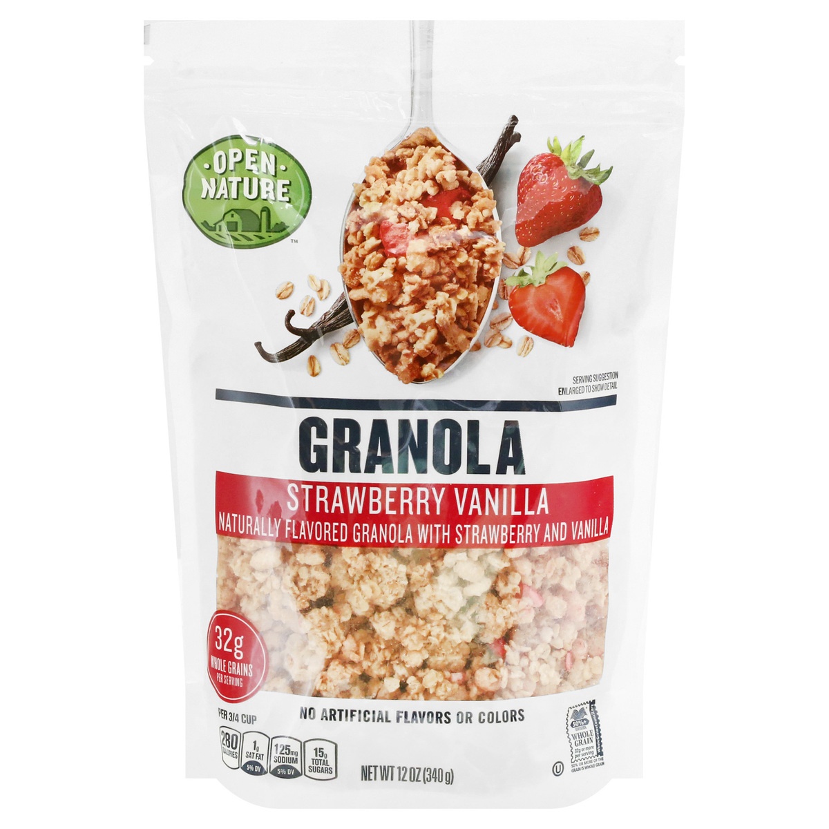 slide 1 of 9, Opn Nat Granola Strawberry Vanilla, 