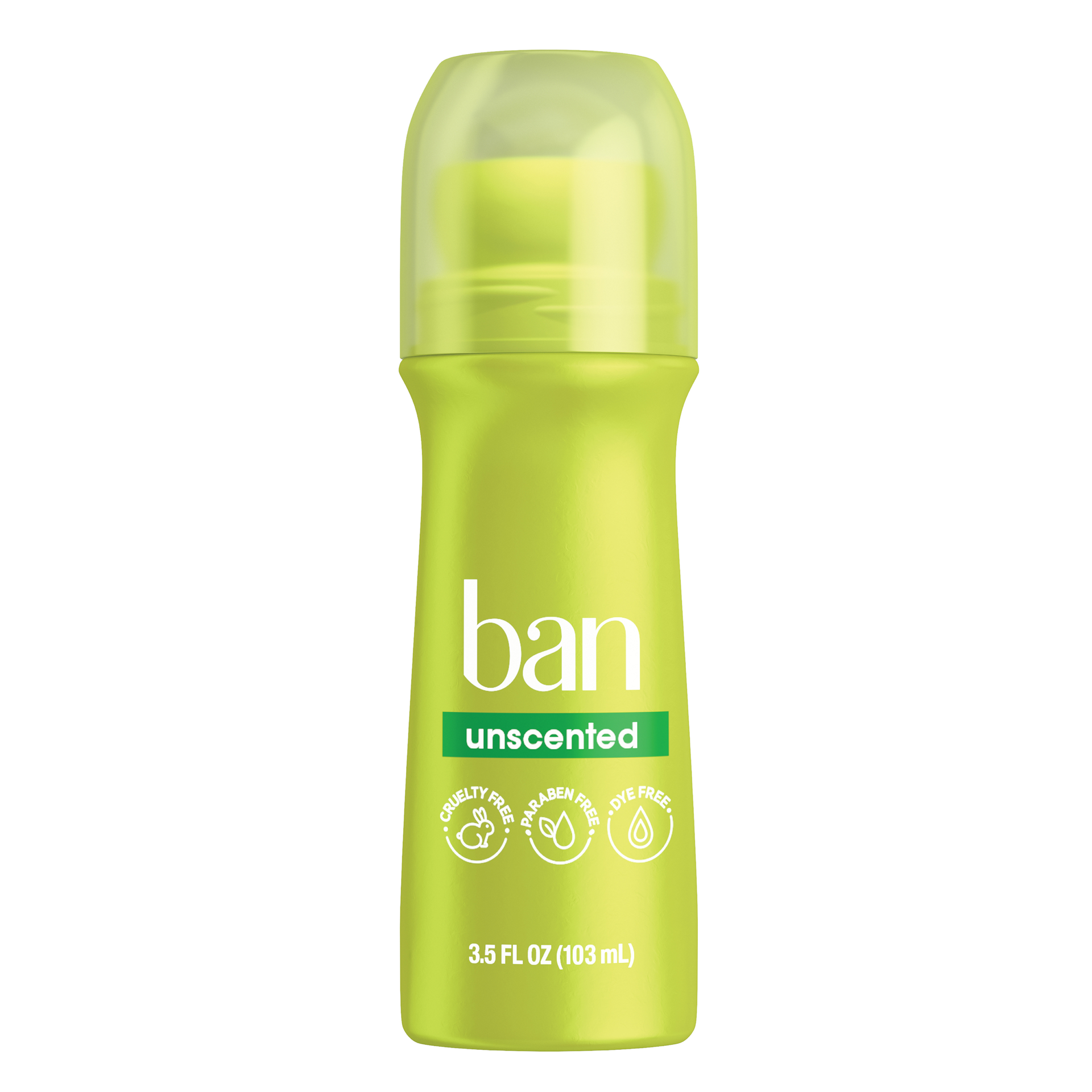 slide 1 of 12, Ban Invisible Roll-on Antiperspirant and Deodorant for Women and Men, Unscented, 3.5 Oz, 3.50 fl oz