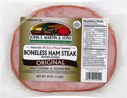 John F Martin & Sons Ham Steak 8 oz