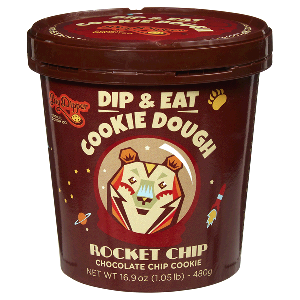 slide 1 of 1, Big Dipper Rocket Chip Edible Cookie Dough, 16 oz