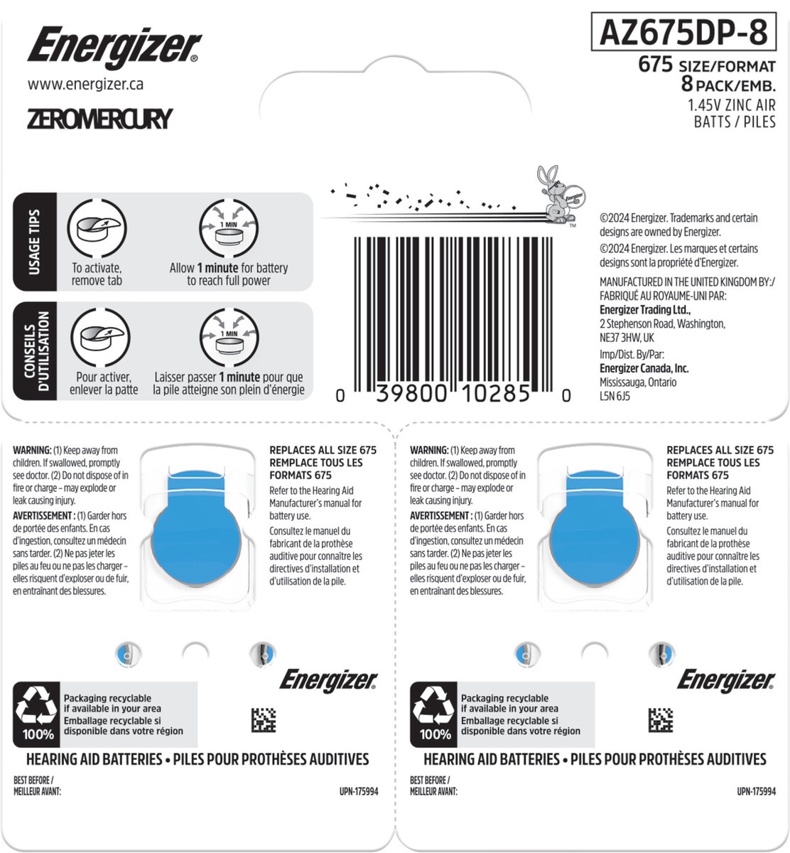 slide 4 of 4, Energizer EVER 8PK 1.4V Battery, 8 ct