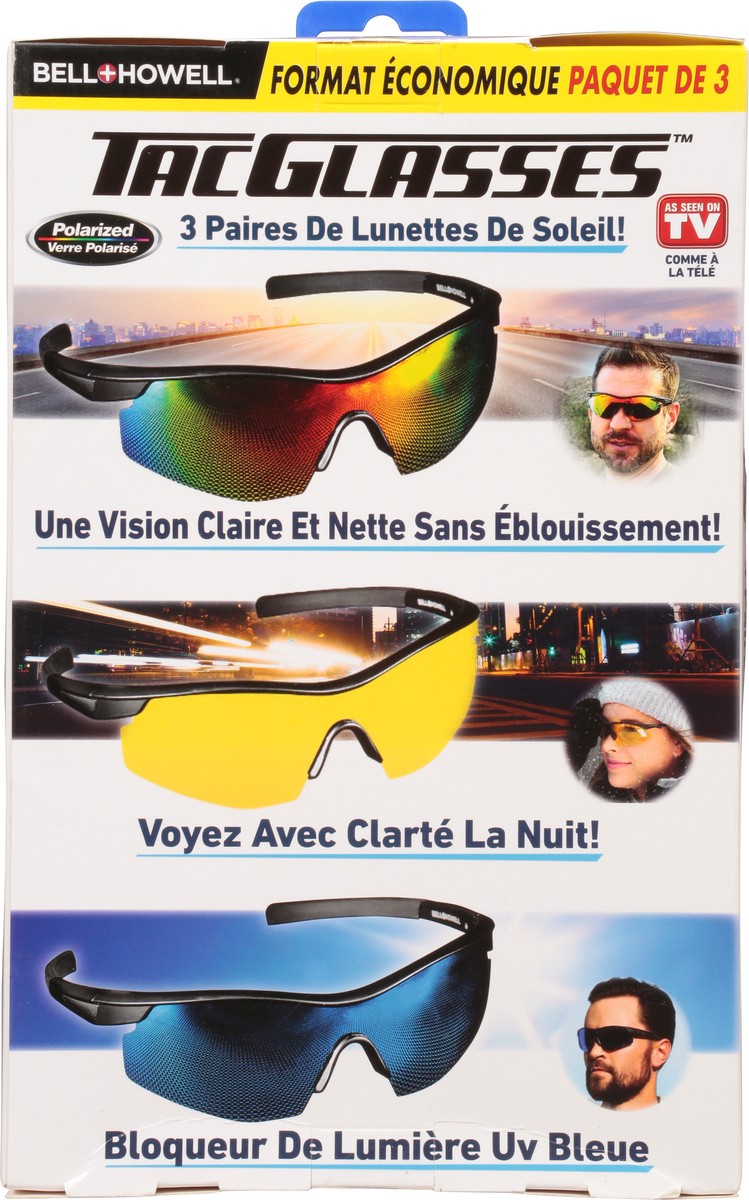 slide 4 of 9, Bell + Howell ASOTV Tac Glasses, 3 ct