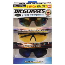 Bell + Howell Tacglasses Polarized Sunglasses 3 pair