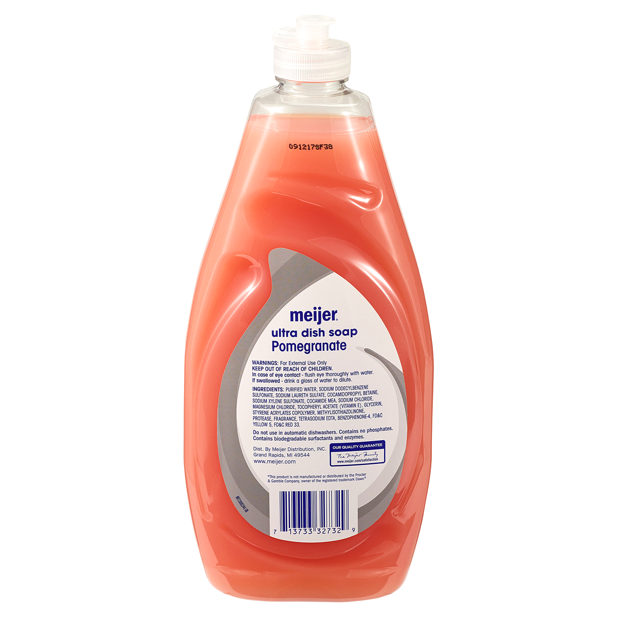 slide 2 of 2, Meijer Liquid Dishwashing Soap, Pomegranate, 24 fl oz