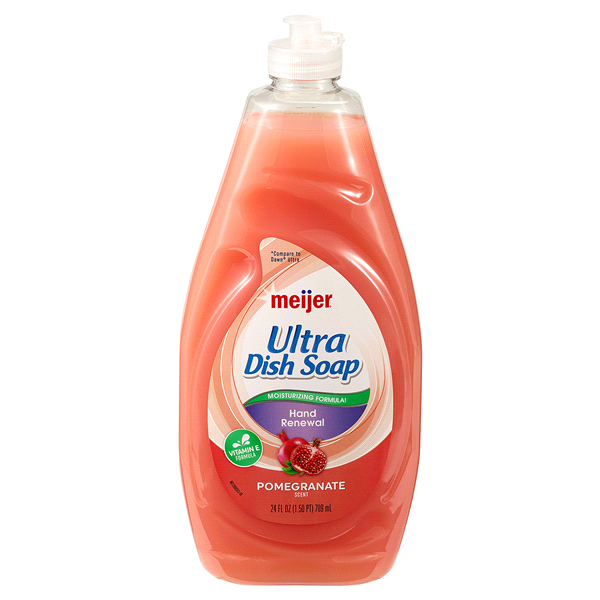 slide 1 of 2, Meijer Liquid Dishwashing Soap, Pomegranate, 24 fl oz