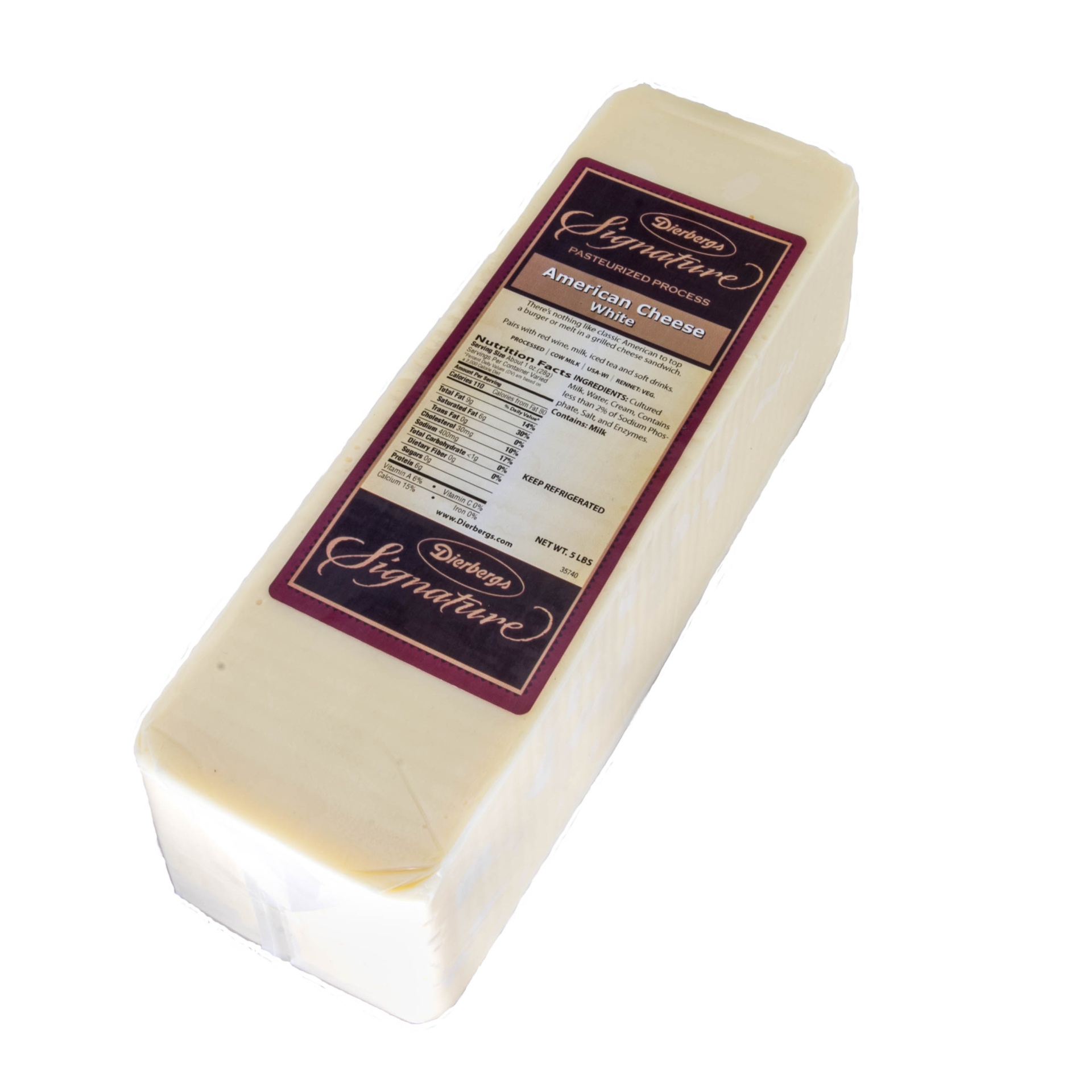 slide 1 of 1, Dierbergs Deli Service Case White American Sliced, per lb