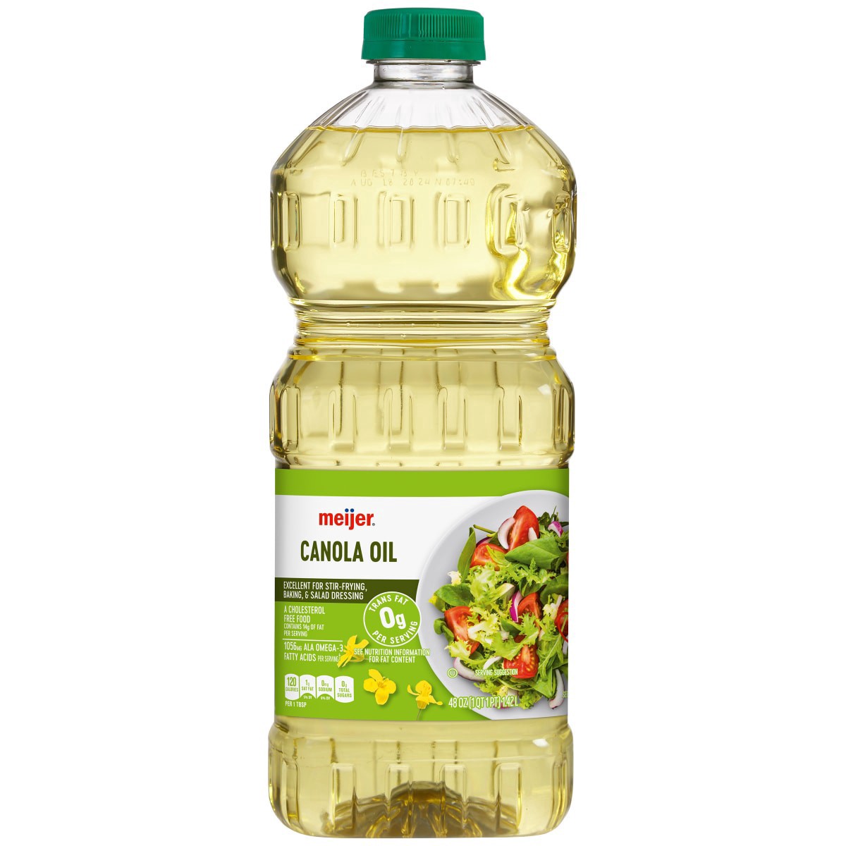 slide 1 of 9, Meijer Canola Oil, 48 oz