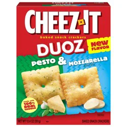Cheez-It DUOZ Pesto and Mozzarella Baked Snack Crackers