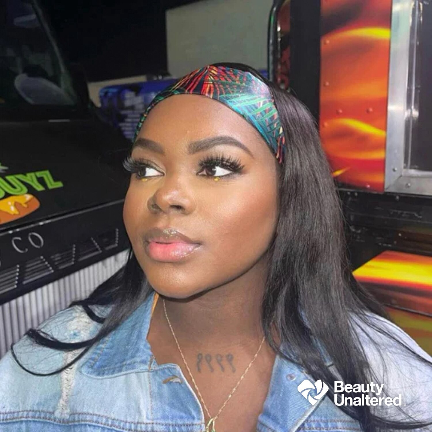 slide 6 of 9, Annie Broadus Collection Headwrap Scarf, Island Palm, 60 In. X 15 In., 1 ct