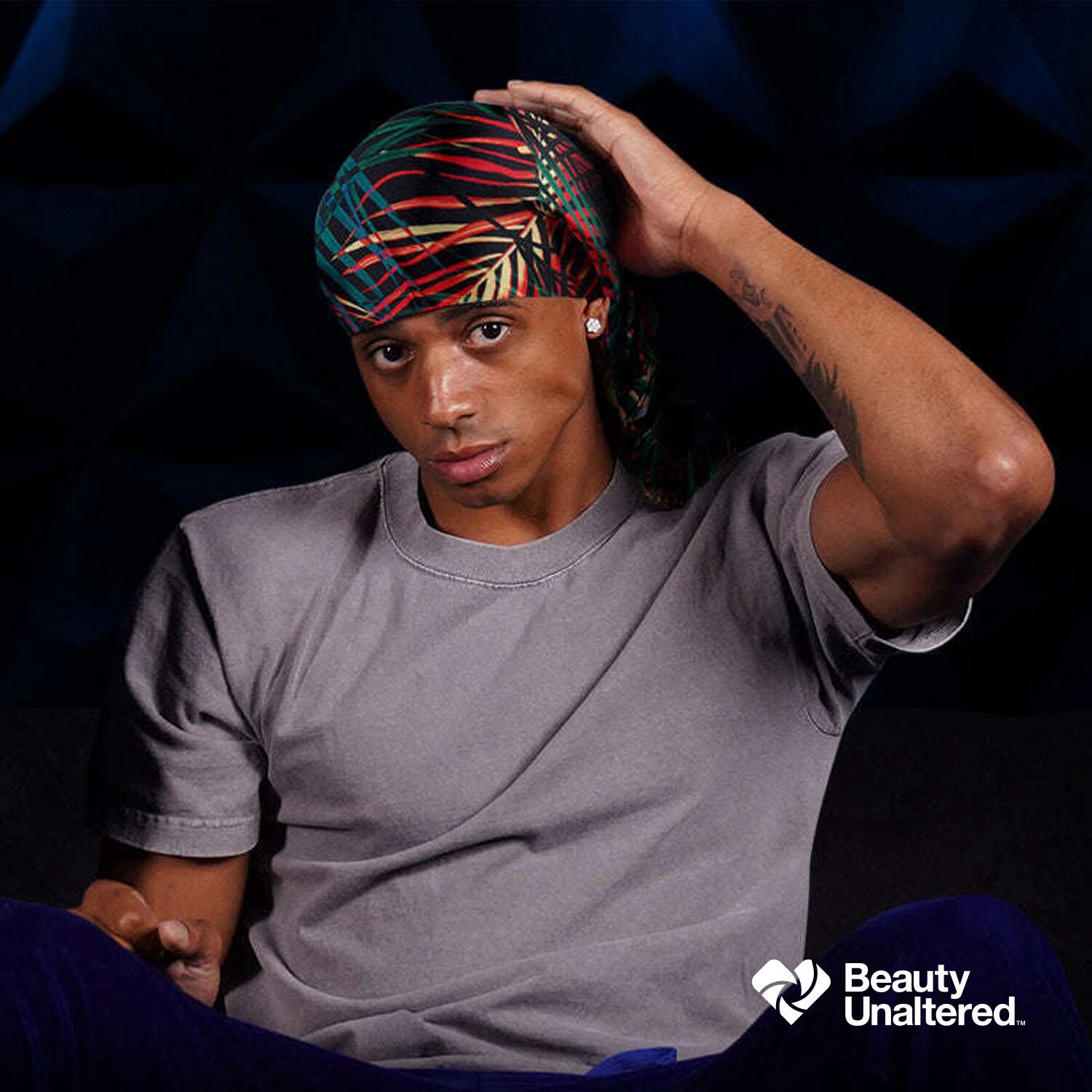 slide 7 of 9, Annie Broadus Collection Headwrap Scarf, Island Palm, 60 In. X 15 In., 1 ct