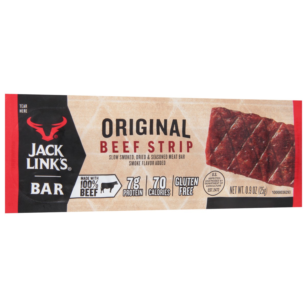 slide 2 of 13, Jack Link's .9Oz Jack Link's Original Beef Strip Bar 1/1 Count, 0.9 oz