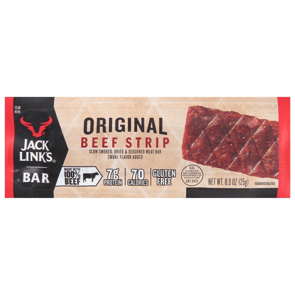 slide 1 of 13, Jack Link's .9Oz Jack Link's Original Beef Strip Bar 1/1 Count, 0.9 oz