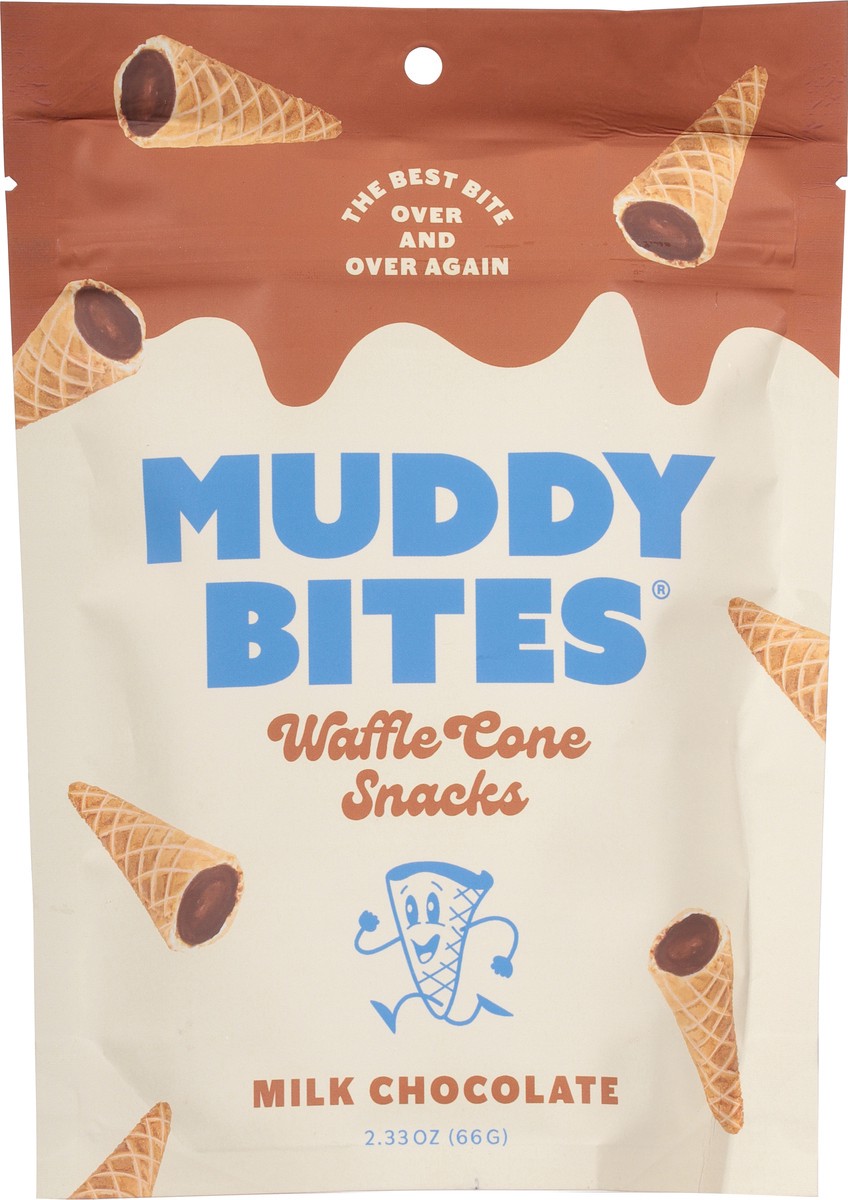 slide 6 of 9, Chex Muddy Bites Milk Chocolate Waffle Cone Snacks, 2.33 oz