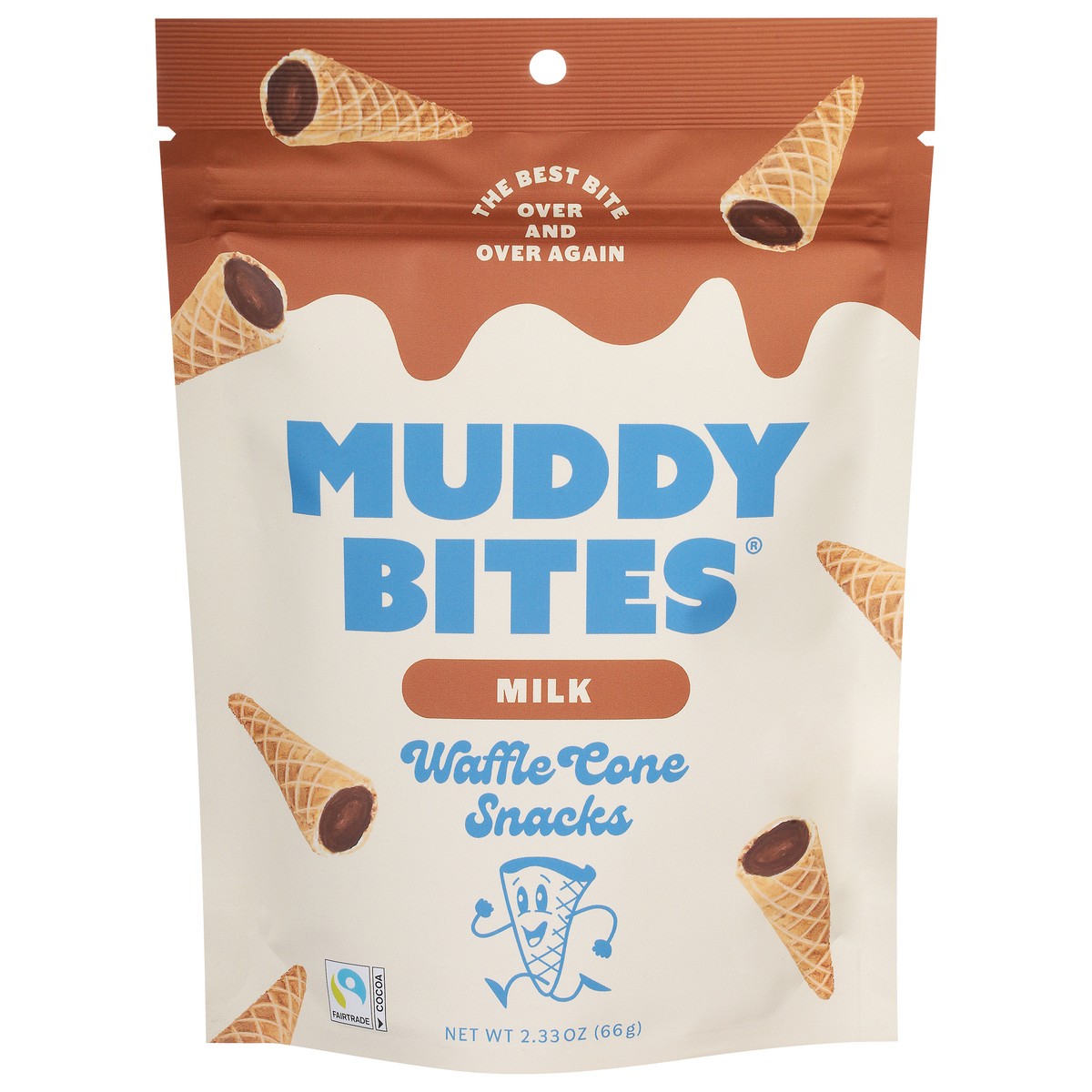 slide 1 of 9, Muddy Bites Milk Waffle Cone Snacks - 2.3 oz, 2.3 oz