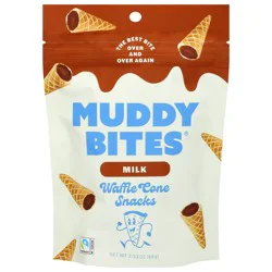 Muddy Bites Milk Waffle Cone Snacks - 2.3 oz