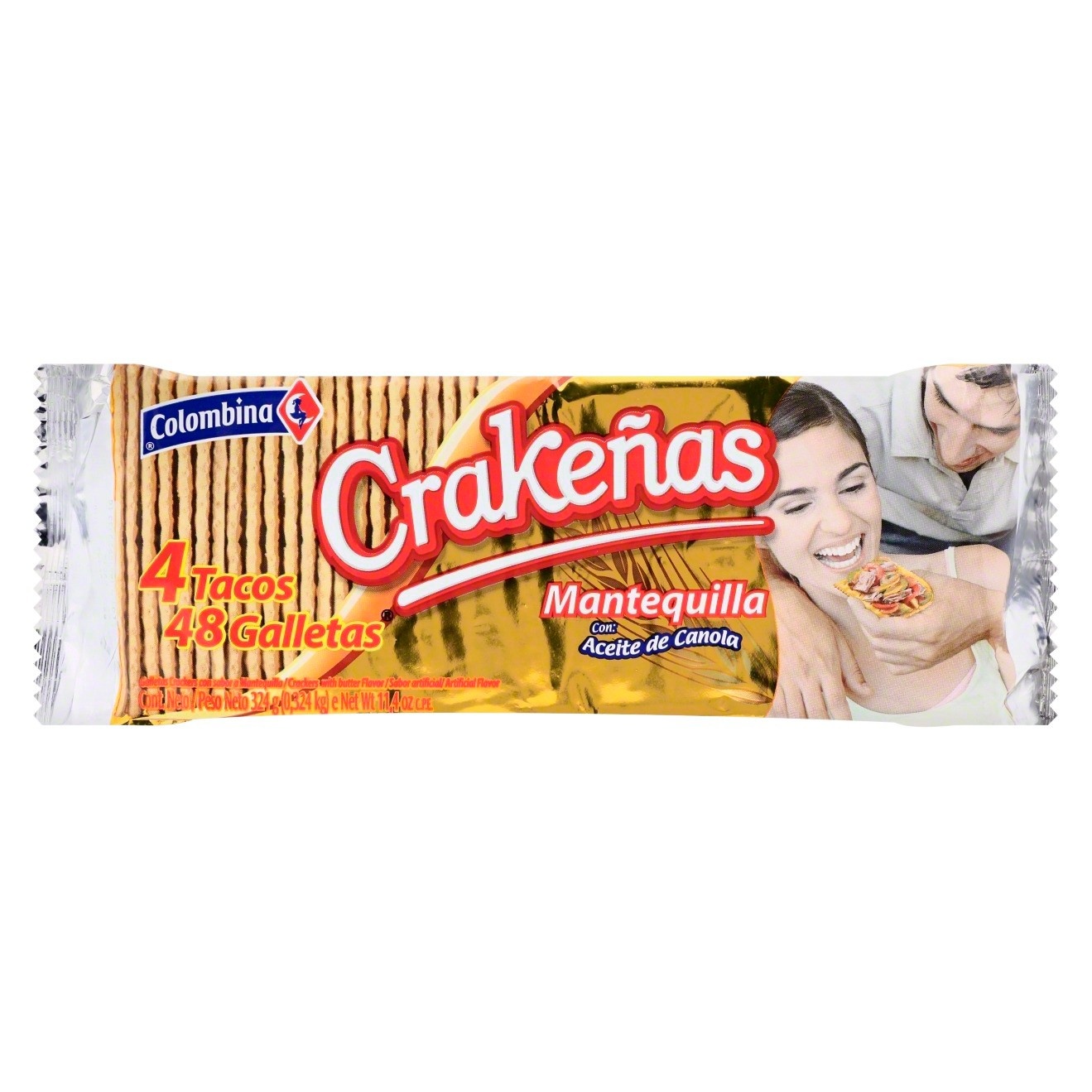 slide 1 of 1, Crakenas Crackers 11.4 oz, 11.4 oz