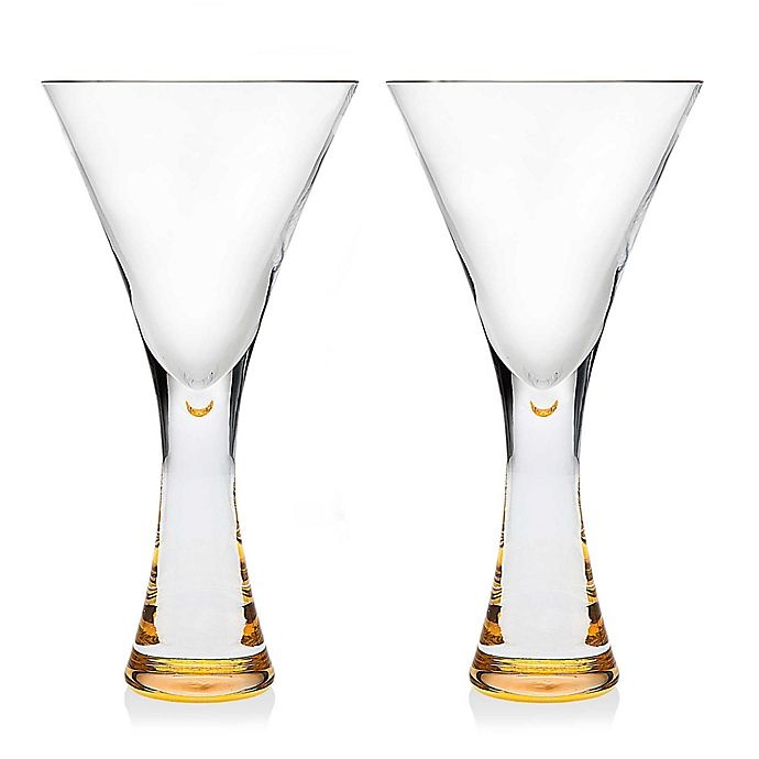 slide 3 of 3, Godinger Finley Gold Goblets, 2 ct