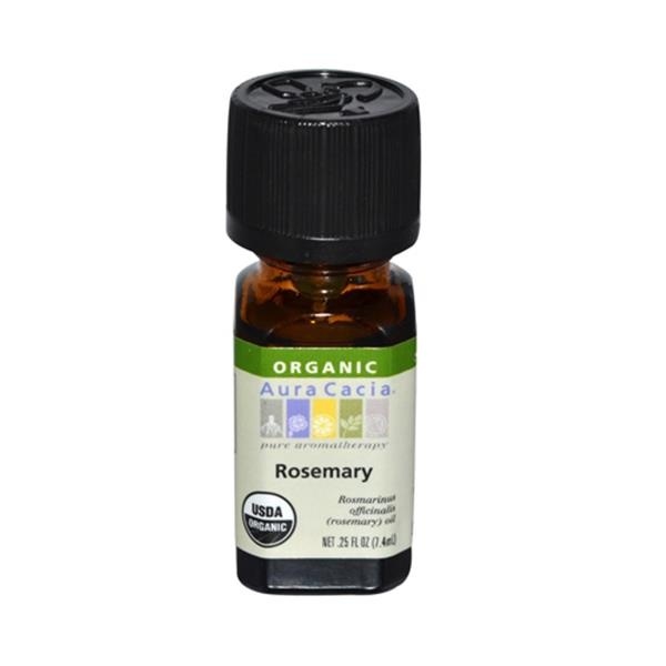 slide 1 of 1, Aura Cacia Essential Oil Rosemary Organic, 0.25 fl oz