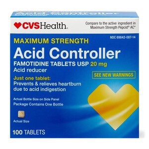 slide 1 of 1, CVS Health Maximum Strength Acid Controller Tablets, 100 Ct, 100 ct