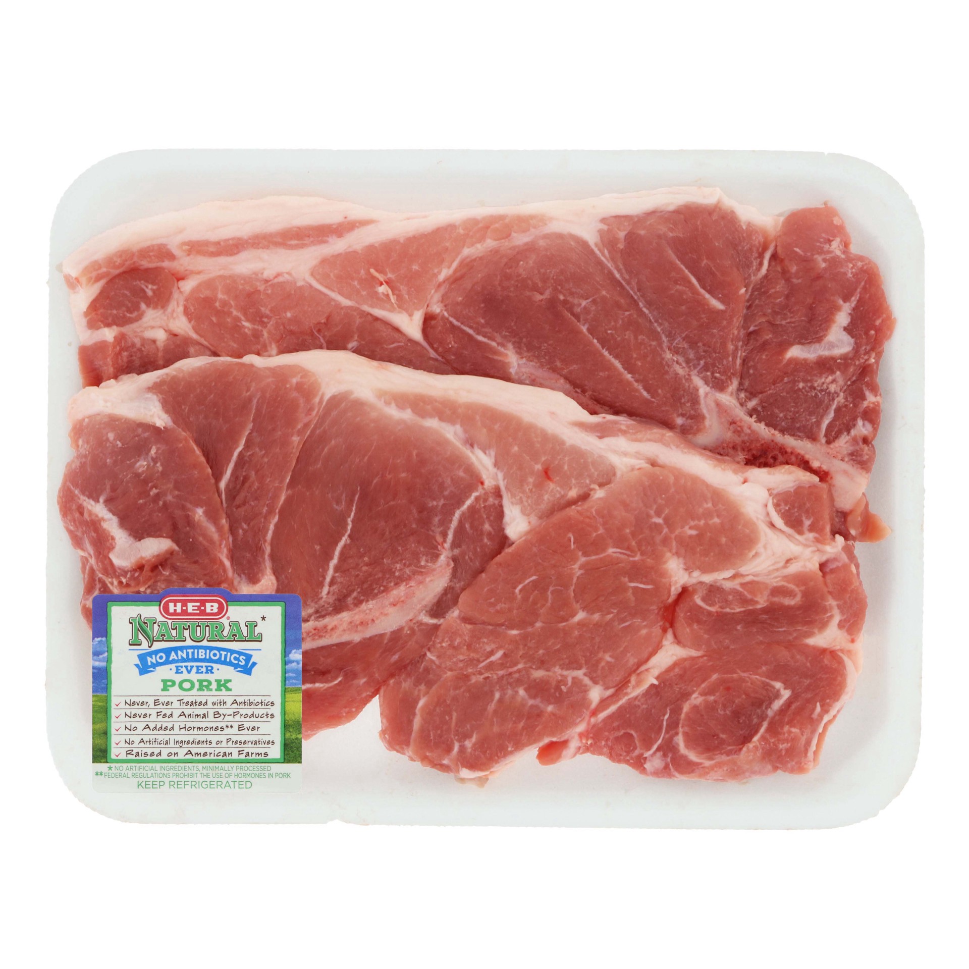 slide 1 of 1, Deli Natural Pork Steaks, per lb