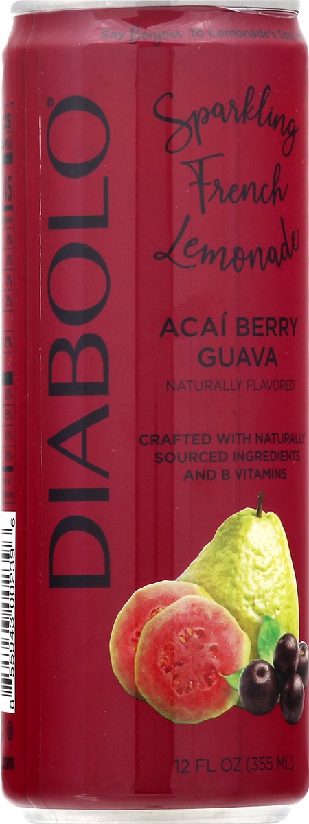 slide 2 of 9, DIABOLO Soda Acai Berry Guava, 12 oz