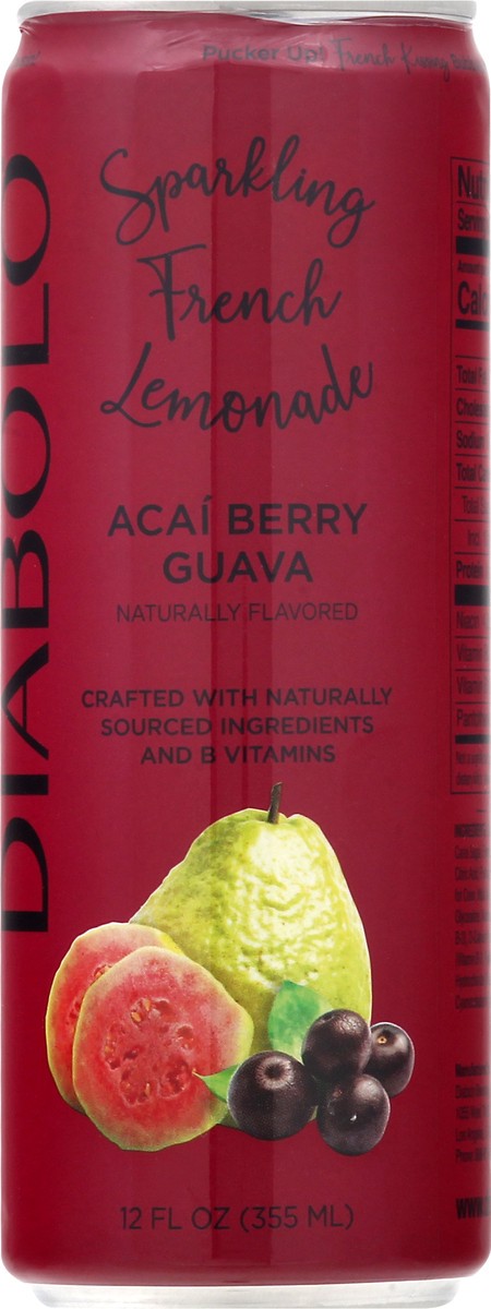 slide 3 of 9, DIABOLO Soda Acai Berry Guava, 12 oz