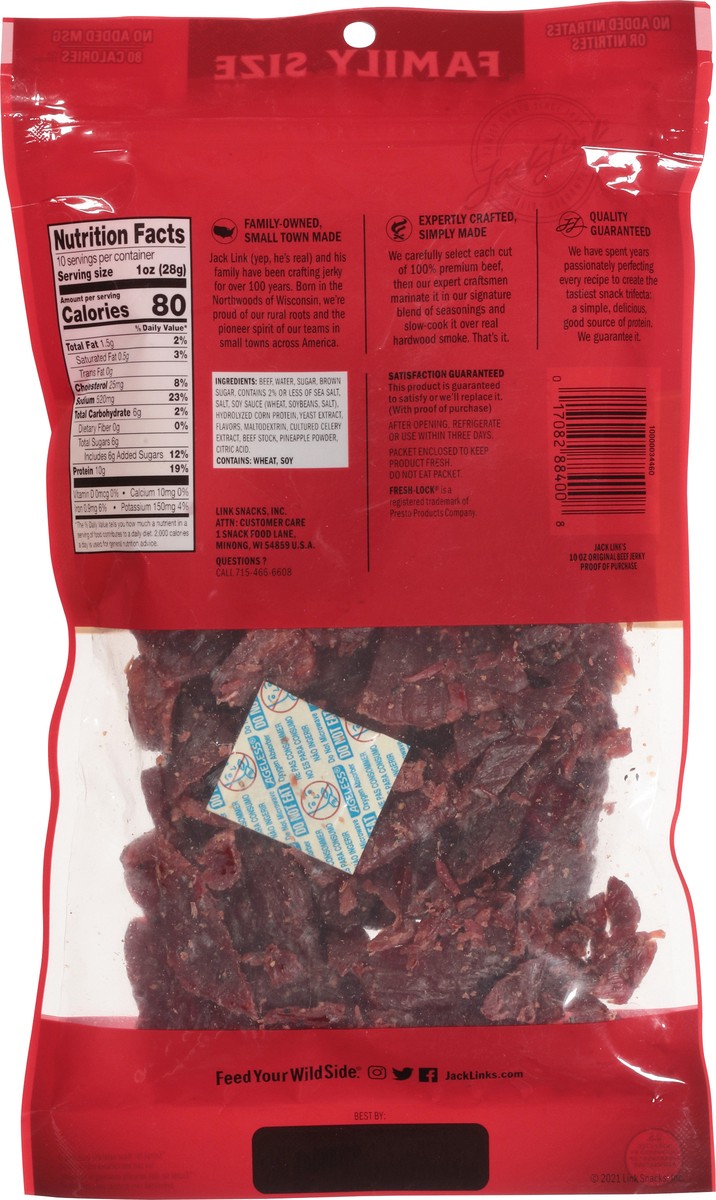 slide 8 of 9, Jack Link's Original Beef Jerky Family Size 10 oz, 10 oz