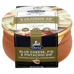 Chris' Heritage Blue Cheese, Fig & Pistachio Dip 6 oz