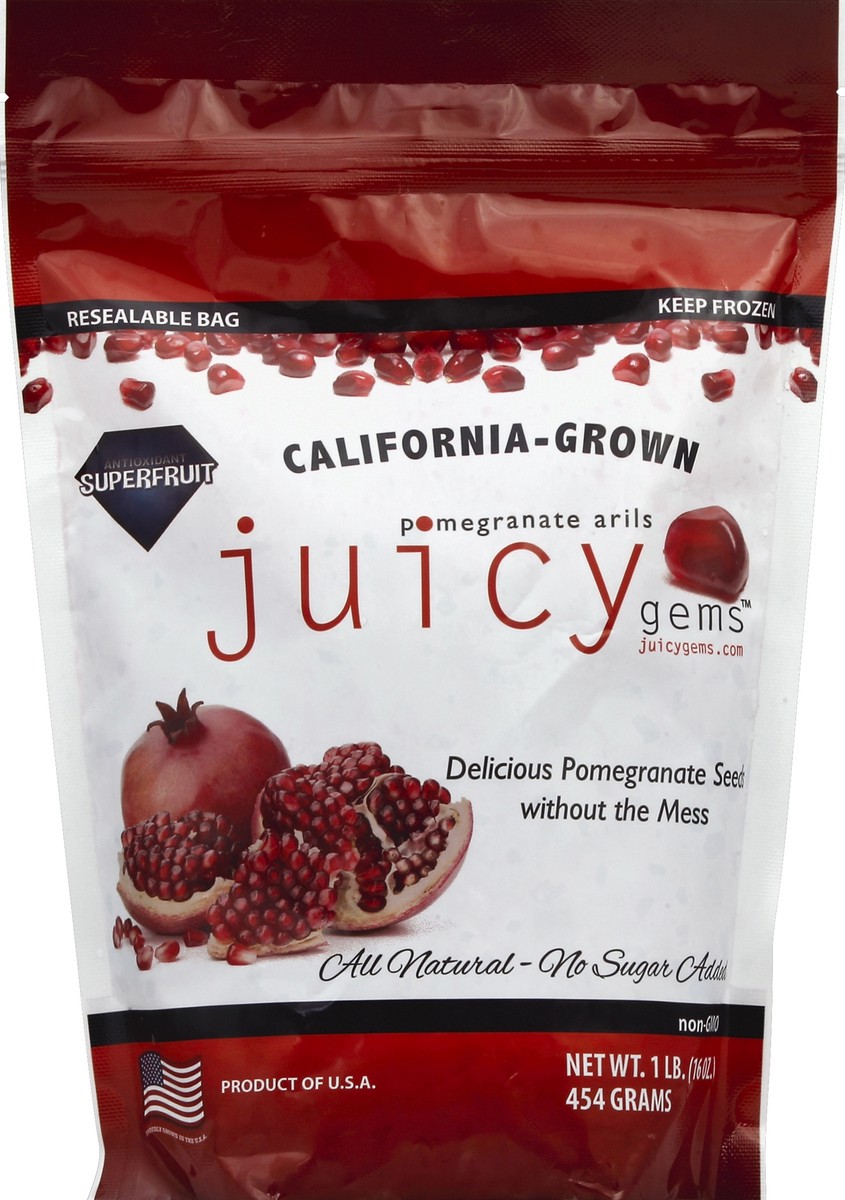 slide 2 of 2, Juicy Gems Pomegranate Arils 16 oz, 1 lb