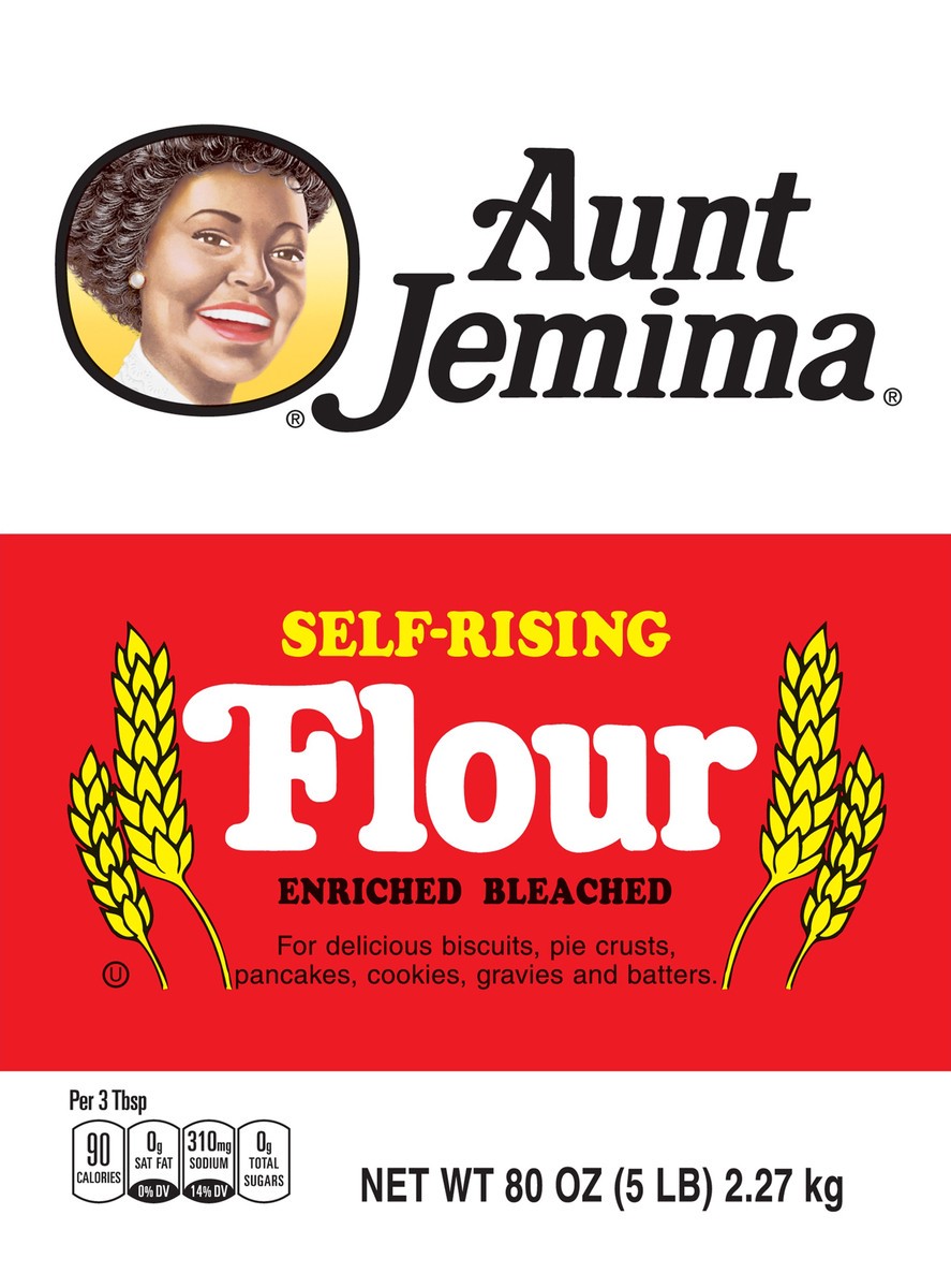 slide 4 of 6, Aunt Jemima Self-Rising Flour Enriched Bleached 80 Ounce Bag, 80 oz