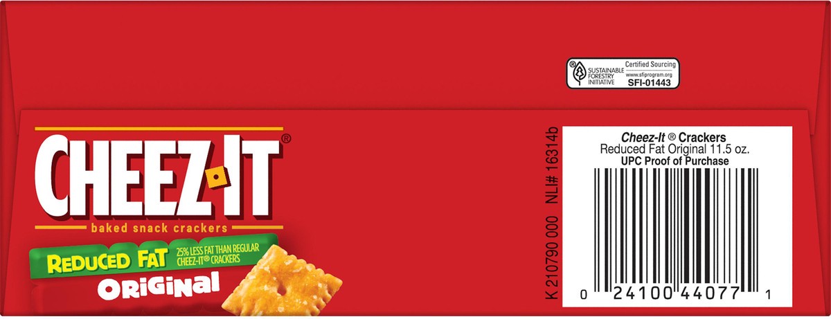 slide 3 of 8, Cheez-It Baked Snack Cheese Crackers, Reduced Fat Original, 11.5 oz, 11.5 oz