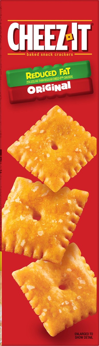 slide 7 of 8, Cheez-It Baked Snack Cheese Crackers, Reduced Fat Original, 11.5 oz, 11.5 oz