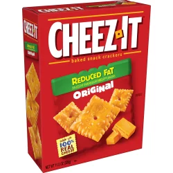 Cheez-It Baked Snack Cheese Crackers, Made with 100% Real Cheese, Reduced Fat Original