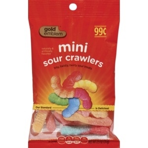 slide 1 of 1, CVS Gold Emblem Mini Sour Crawlers, 2.5 oz