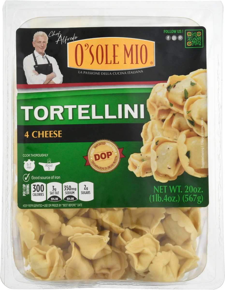 slide 14 of 14, O'Sole Mio 4 Cheese Tortellini 20 oz, 20 oz