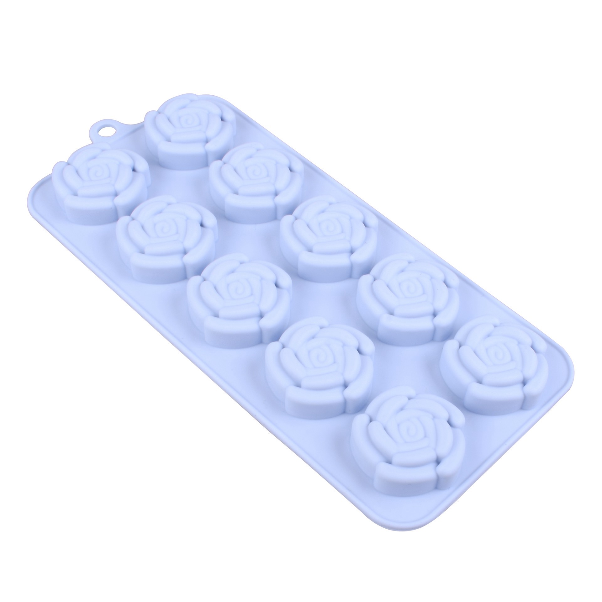 slide 2 of 4, Roses Silicone Candy Mold By Makery, 8.87 in x 0.59 in