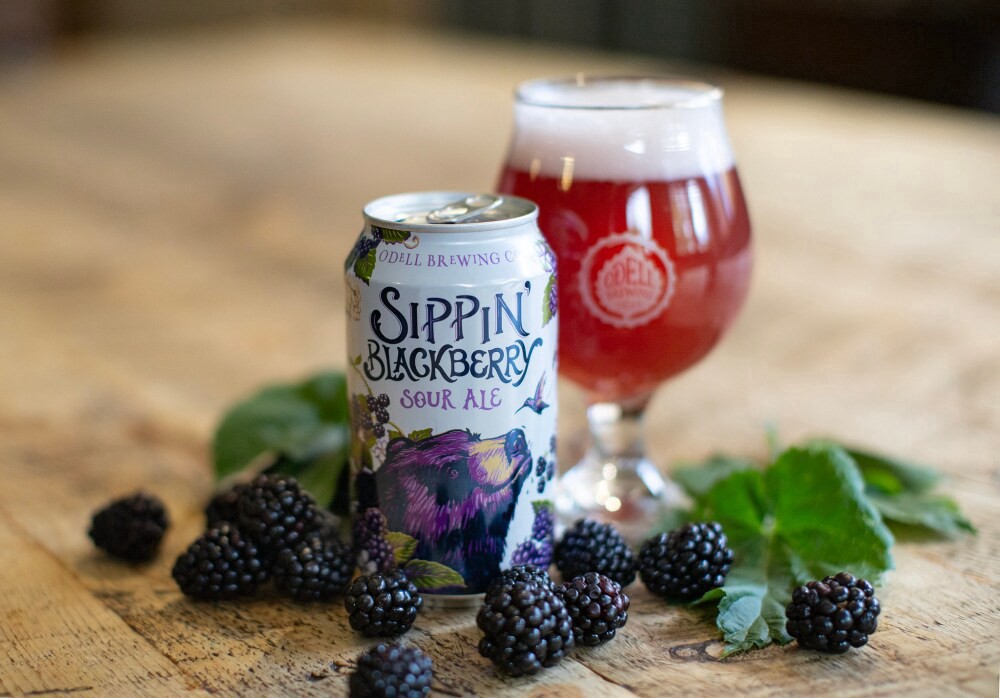slide 4 of 4, Odell Brewing Sippin' Blackberry Fruited Sour Craft Beer, 6 ct; 12 oz