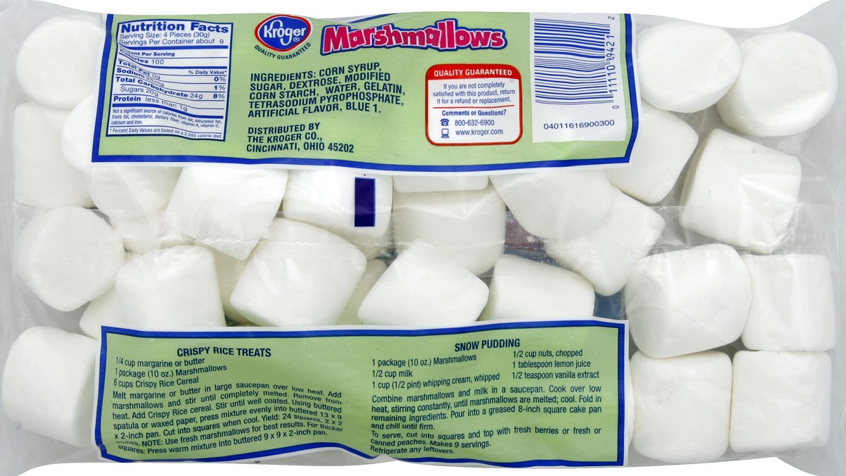 slide 2 of 6, Kroger Regular Marshmallows, 10 oz