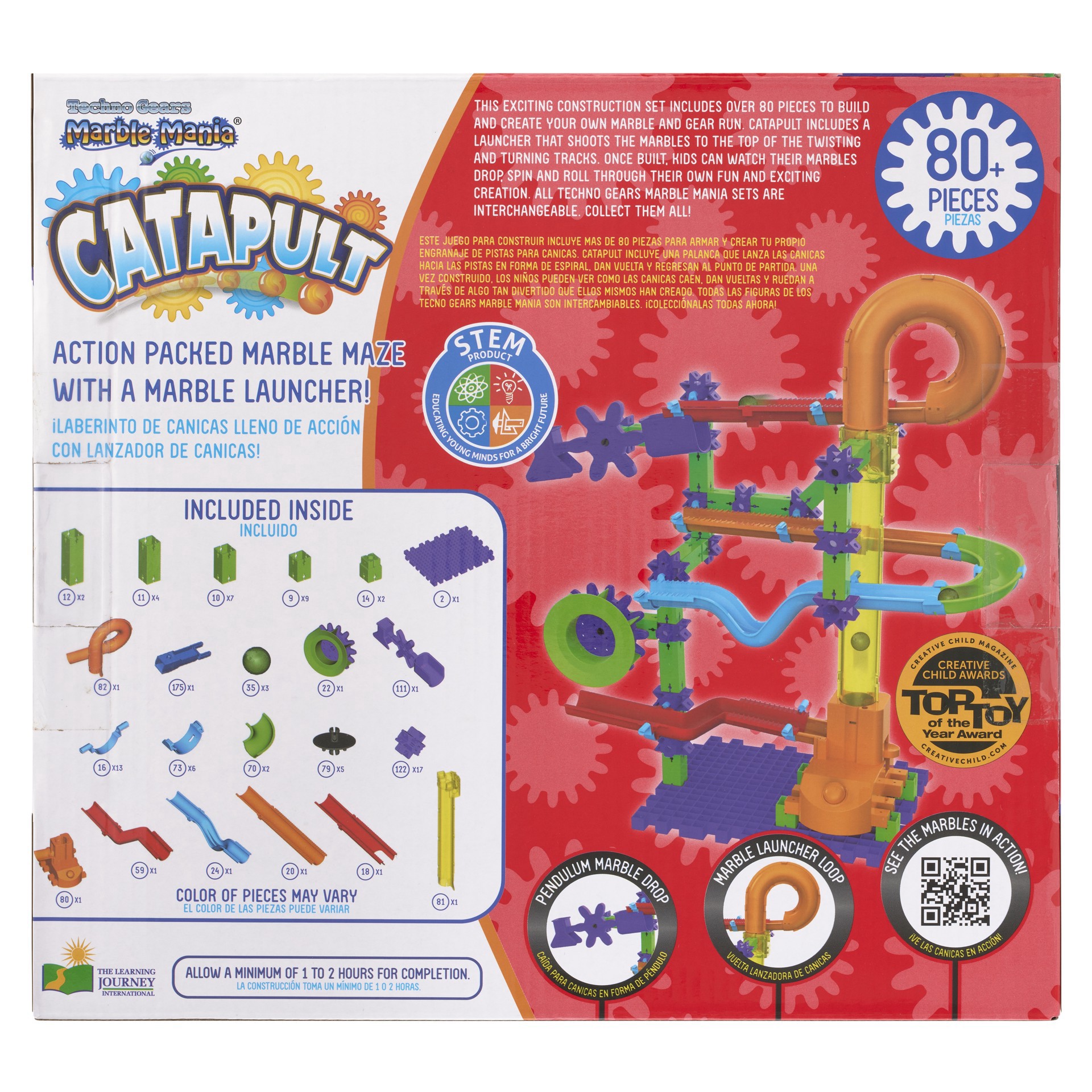 slide 2 of 4, The Learning Journey Marble Mania Catapult Marble Maze, over 1.5 ft tall when assembled