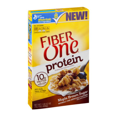 slide 1 of 1, Fiber One General Mills Fiber One Protein Maple Brown Sugar Cereal, 16.2 oz