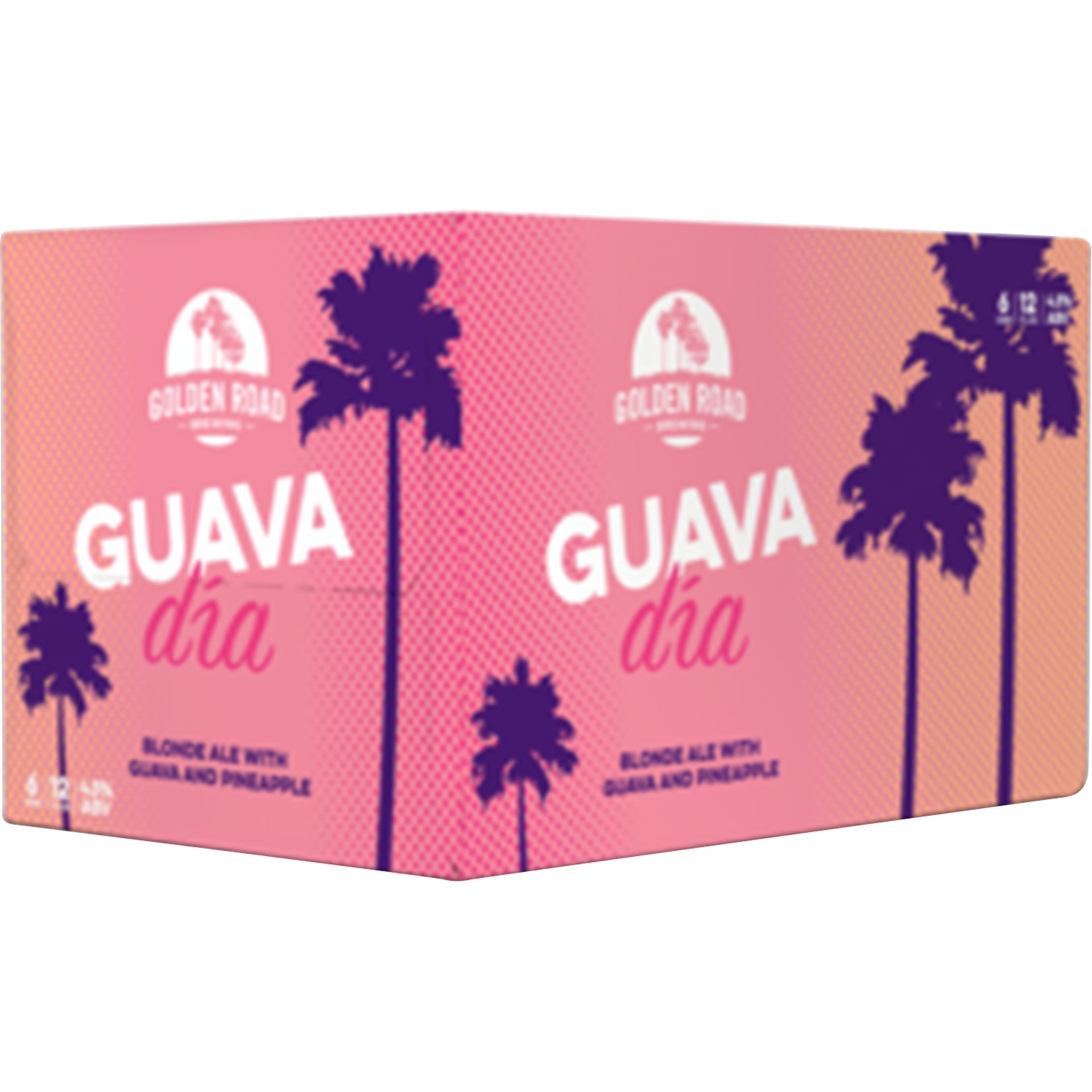 slide 2 of 2, Golden Road Guava Dia, 6-Pack, 12 oz. Can, 6 pkc