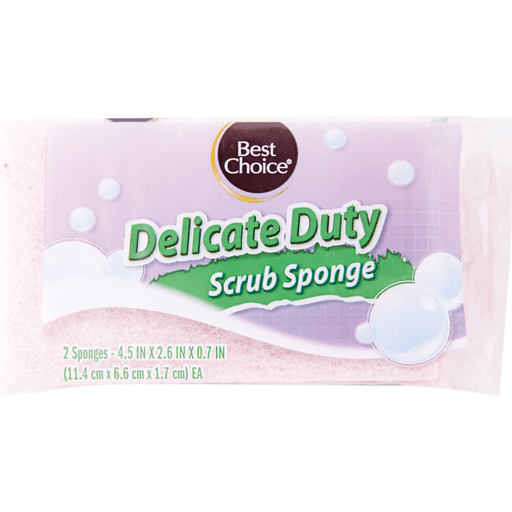 slide 1 of 1, Best Choice Delicate Sponge, 2 ct