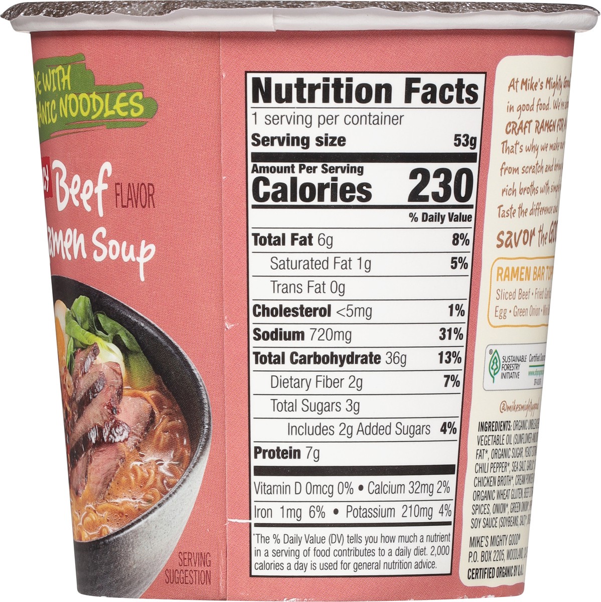 slide 3 of 14, Mike's Mighty Good Spicy Beef Flavor Ramen Soup 1.8 oz, 1.8 oz