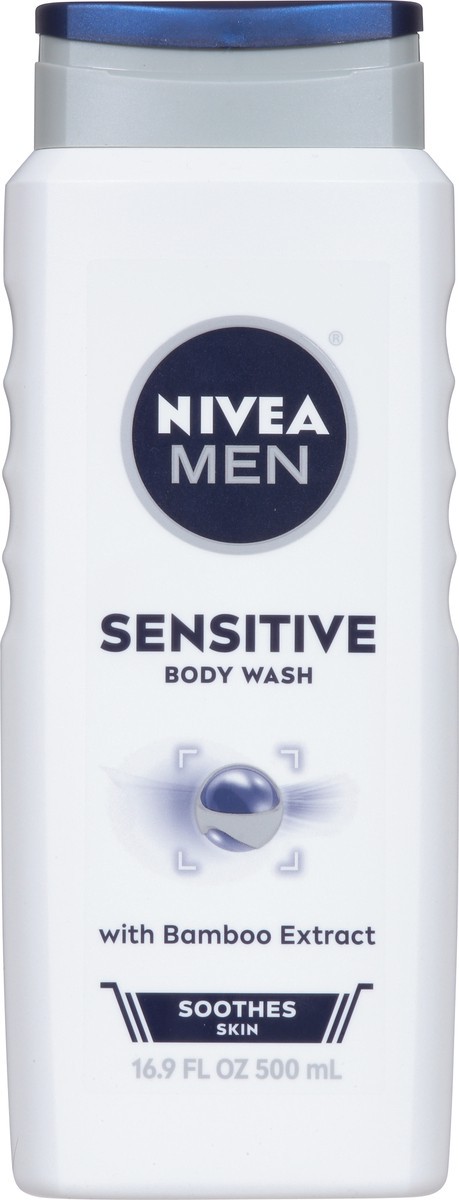 slide 8 of 9, Nivea Men Sensitive Body Wash with Bamboo Extract 16.9 fl oz, 16.9 fl oz